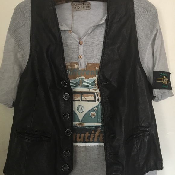 Maledetti Toscani Leather Vest - Picture 6 of 6